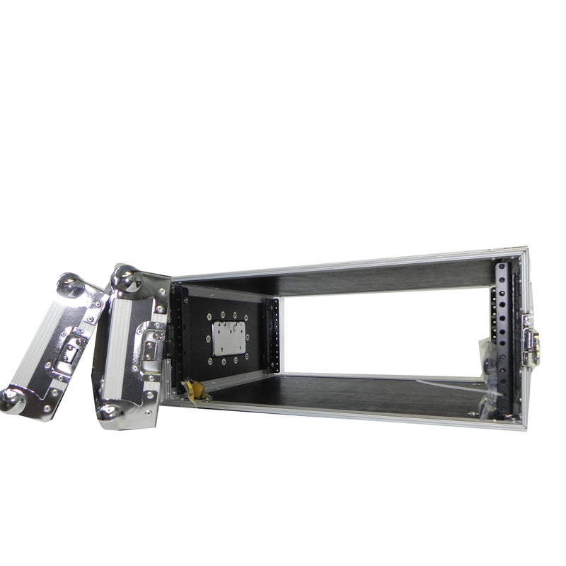 ProX X-4UE 4U Deluxe Effect Rack 14" de profondeur rail à rail avec poignées