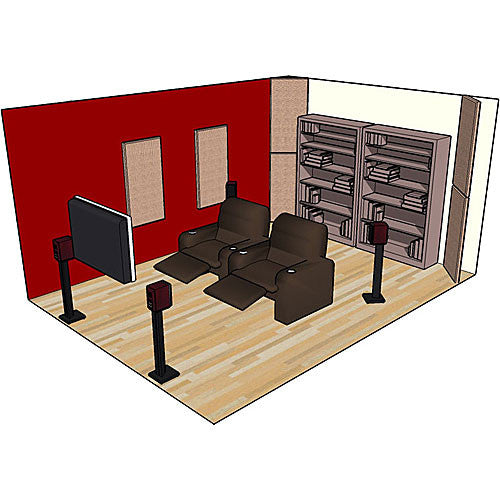 Primacoustic Panneau BROADBAND 24'' x 48'' x 3", bord carré - noir, paquet de 4