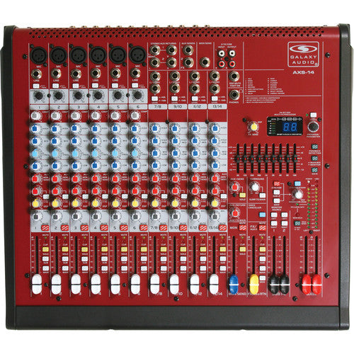 Galaxy Audio AXS-14 Mixer audio analogique 14 entrave