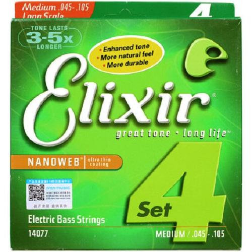 Elixir Bass Gtr-4 Str-Nw-Lite-Lg 14077 Scale 045065085105 - Red One Music