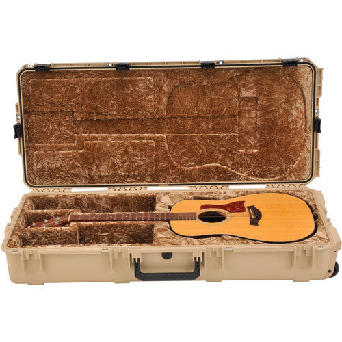 SKB 3I-4217-18-T iSeries Waterproof Acoustic Guitar Case w/Wheels - Tan