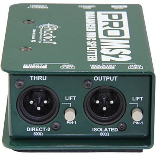 Radial Proms2 Passive Microphone Splitter - Red One Music