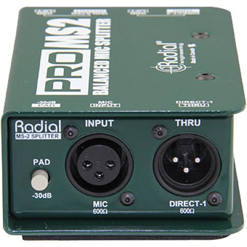 Radial Proms2 Passive Microphone Splitter - Red One Music