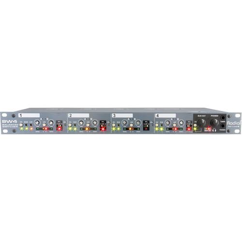 Radial Sw4 4-Channel Audio Switcher - Red One Music