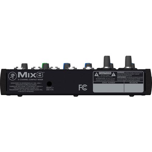 Mackie MIX8 8-Channel Compact Mixer - Red One Music
