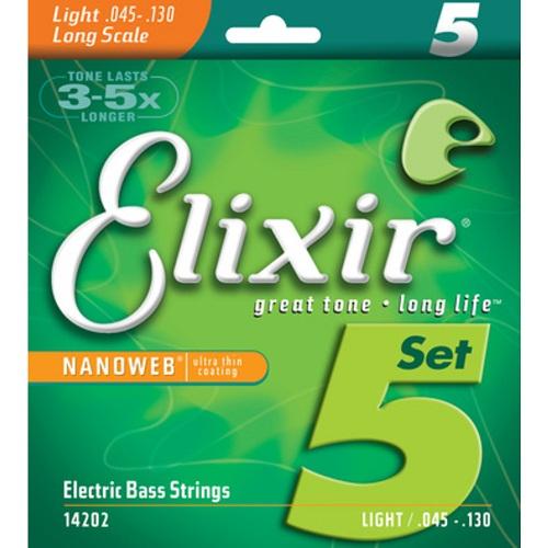 Elixir Bass Gtr-5 Str-Nw-Lite 14202 Scale 045-130 - Red One Music