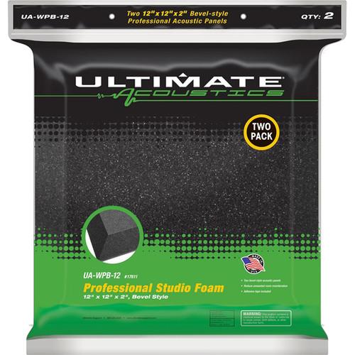 Ultimate Acoustics UA-WPB-12 12 X 12 X 2 Bevel Acoustic Panels Pair