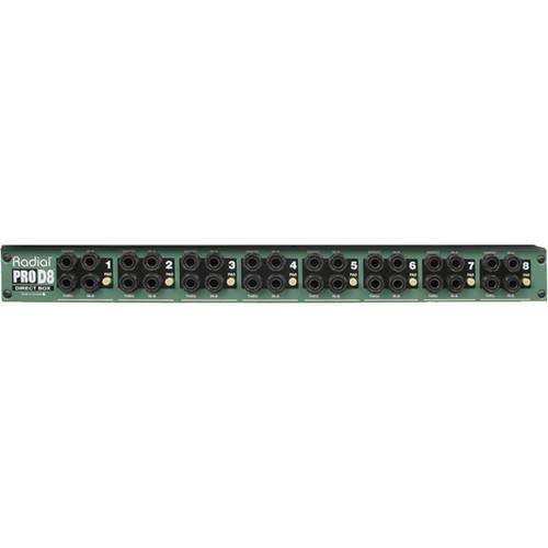 Radial Prod8 8 Channel Rackmount Passive Direct Box - Red One Music