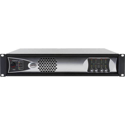 Ashly PEMA 4125.70D 4-Channel 500W Pema Network Power Amplifier with OPDante Card & Protea DSP Software Suite (70V)