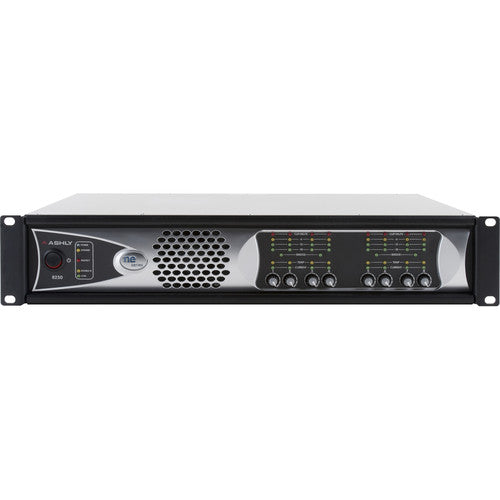 Ashly NE8250.70PED 8-Channel 2000W Network-Enabled Power Amplifier with AES3, OPDante Cards, & Protea DSP Software Suite (70V)