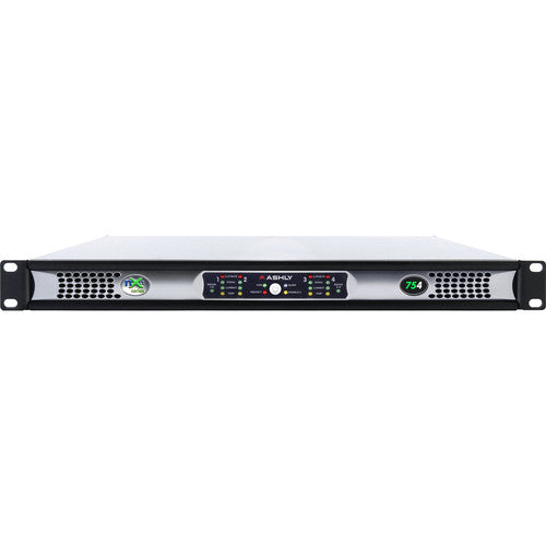 Ashly NXE754BD nXe Series 4-Channel Networkable Multi-Mode Power Amplifier with OPDAC4 & OPDante Cards (4 x 75W)