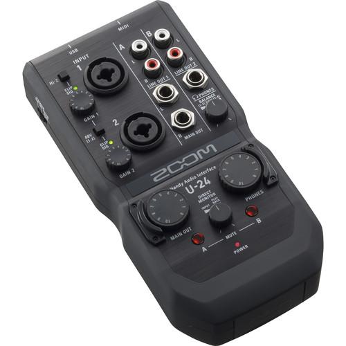 Zoom U-24 Handy 4-In4-Out Audio Interface - Red One Music
