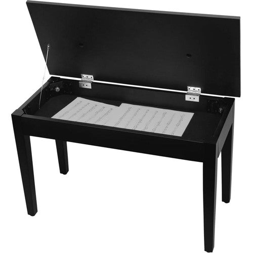 On-Stage KB8904B Deluxe Piano Bench With Storage Compartment