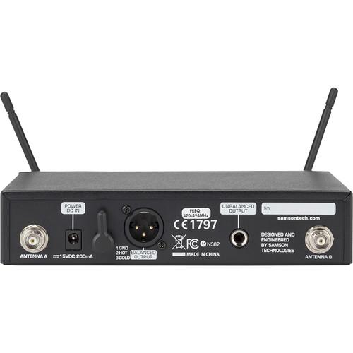 Samson Swc99Hq8-D Samsonconcert 99 Handheld Frequency-Agile Uhf Wireless System D 542-566 Mhz - Red One Music
