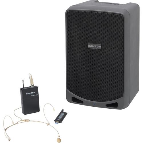Samson EXPEDITION XP106WDE Battery Powered Pa With Headset Mic - Red One Music