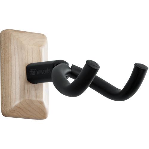 Gator Gfw-Gtr-Hngrmpl Wall-Mounted Guitar Hanger With Maple Mounting Plate - Red One Music