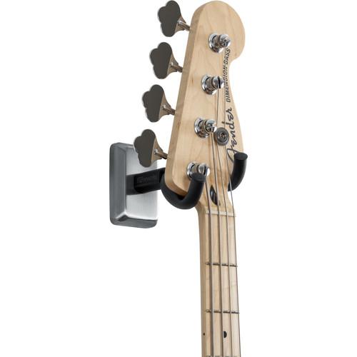 Gator Gfw-Gtr-Hngrsch Wall-Mounted Guitar Hanger With Chrome Mounting Plate - Red One Music