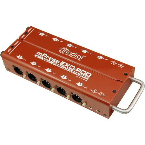Radial Exo-Pod Broadcast Splitter With Xlr Amp 3.5Mm Connections - Red One Music