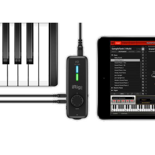 IK Multimedia IRIG PRO I/O Computer Smartphone Audio Interface - Red One Music