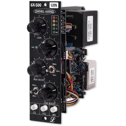 Lindell Audio 6X-500VIN Vintage Edition 1-Channel Transformer-Coupled Mic Preamp and Equalizer - Red One Music