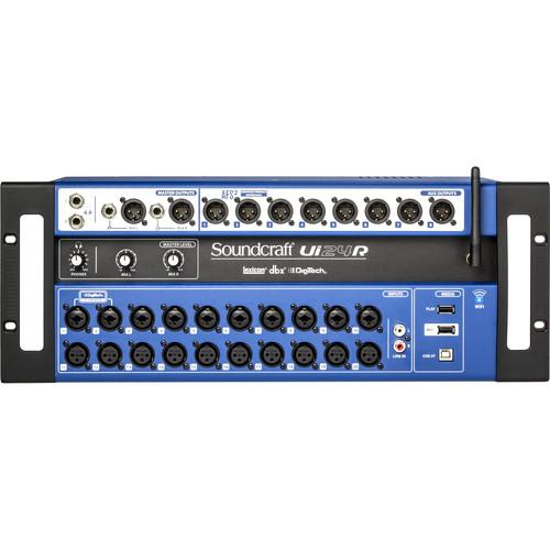 Soundcraft UI-24R Channel Digital Mixer  Multi-Track Usb Recorder With Wireless Control - Red One Music