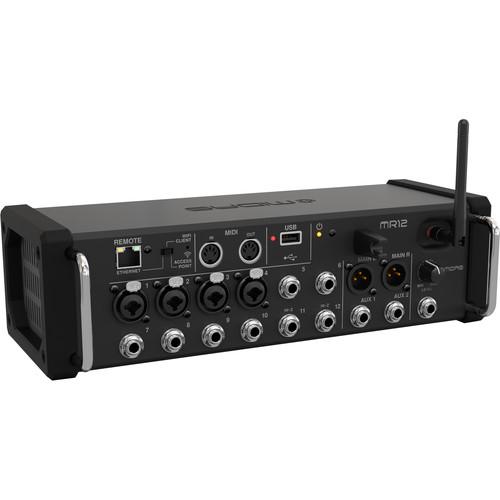 Midas MR12 12-Input Digital Mixer For iPad Android Tablets With Wi-Fi And USB Recorder - Red One Music