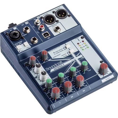 Soundcraft Notepad-5 Analog Mixing Console - Red One Music