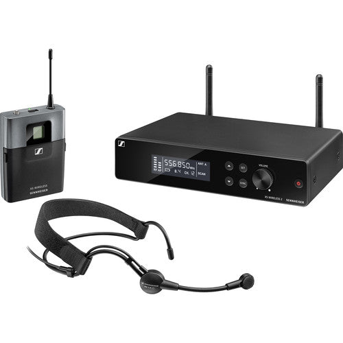 Sennheiser XSW 2-ME3-A Wireless Headset Microphone System (A: 548 to 572 MHz) - Red One Music