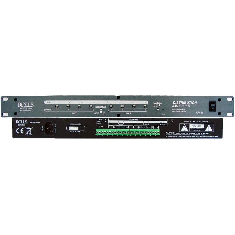 Amplificateur de distribution RALLS RA63B