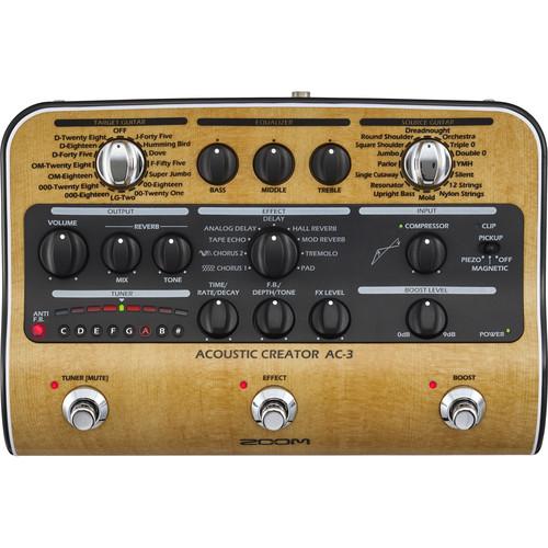 Zoom Ac-3 Acoustic Creator Pedal - Red One Music