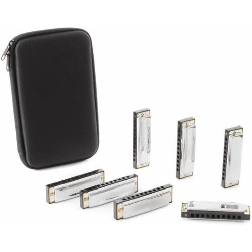 Hohner 1501-7 Blues Band Harmonica - 7 Pack