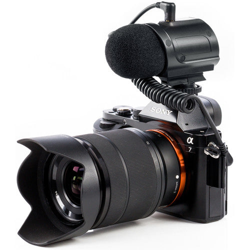 Saramonic SR-PMIC2 Mini microphone à condensateur stéréo avec support antichoc intégré