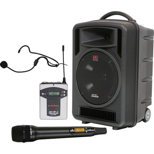 Galaxy Audio Traveler 10 Wireless Manandheld & Contracteur avec lecteur CD et émetteur de liaison audio