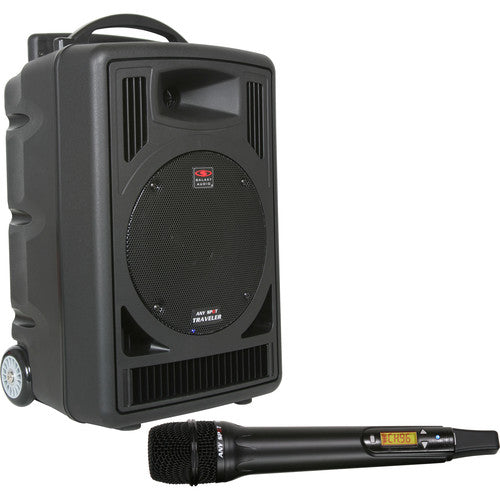 Système de sonorisation Galaxy Audio TV8 Traveler Series 120 W avec lecteur CD, récepteur UHF unique et microphone portable sans fil