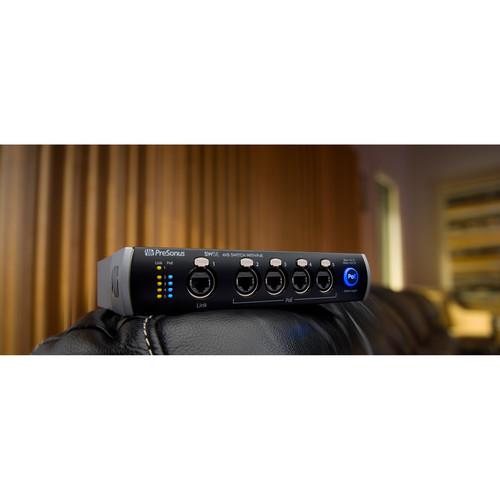 PreSonus SW5E 5-Port Avb Switch With PoE - Red One Music