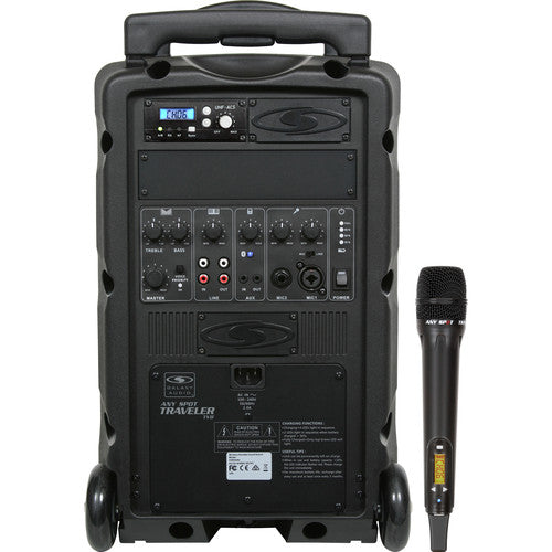 Système de sonorisation Galaxy Audio TV8 Traveler Series 120 W avec récepteur UHF unique et microphone portable sans fil