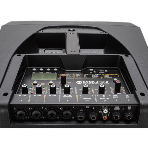RCF EVOX JMIX8 Enceinte Active 2 Voies 1400W Avec Mixeur