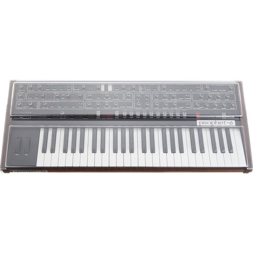 Decksaver DS-PC-PROPHET6 Cover for Dave Smith Instruments Prophet-6 (Smoked/Clear)