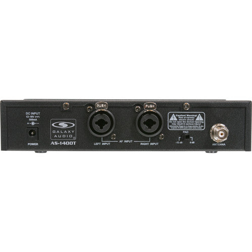 Galaxy Audio AS-1400-2 Wireless In-Ear Monitor Twin Pack System with EB4 Earbuds