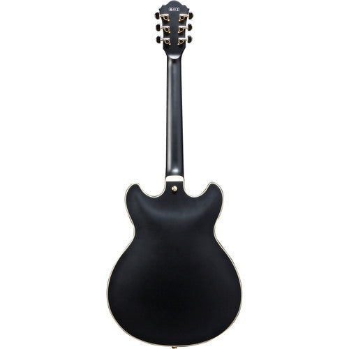 Ibanez AS73GBKF AS Artcore Series Semi Hollow-Body Electric Guitar (Black Flat)