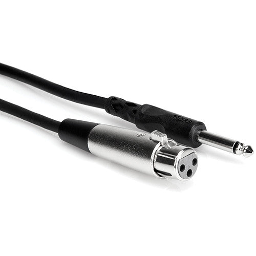 Hosa PXF-115 Mono 1/4" Male to 3-Pin XLR Female Audio Cable - 15'