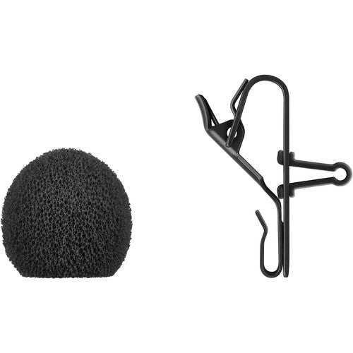 Sennheiser MKE ESSENTIAL OMNI-BLACK-3- PIN Omnidirectional Microphone with 3-Pin LEMO Connector (Black)