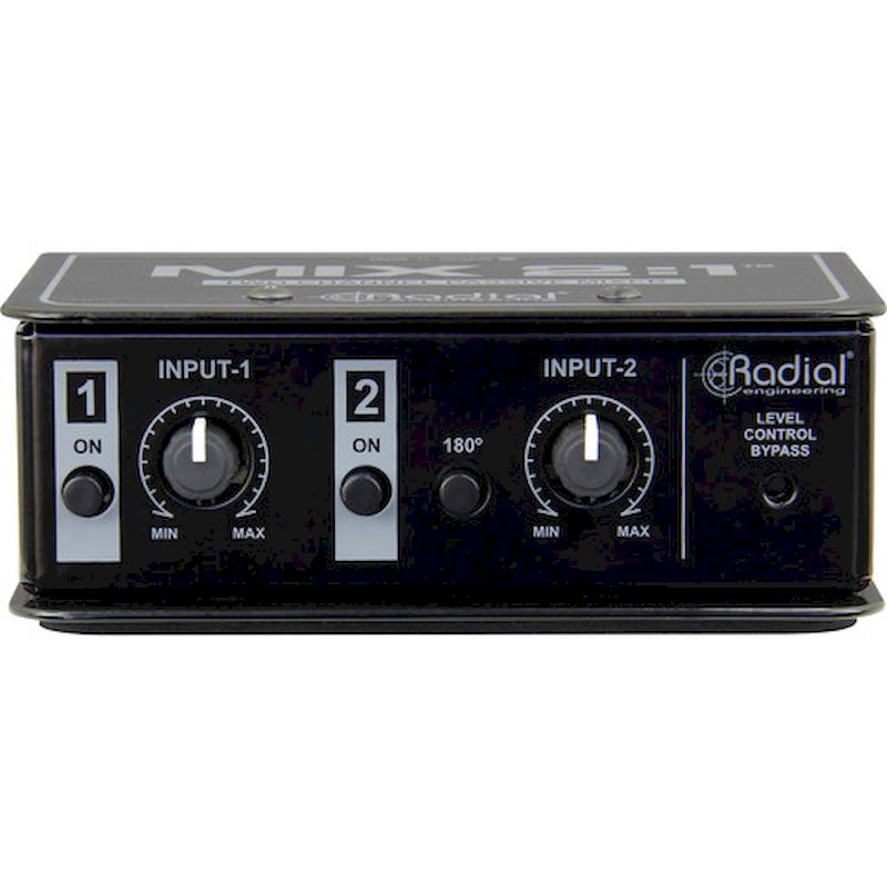 Radial Engineering Mix 2: 1 combiner audio à 2 canaux et mélangeur