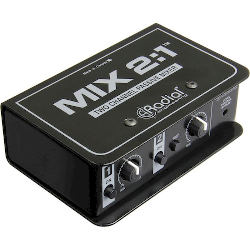 Radial Engineering Mix 2: 1 combiner audio à 2 canaux et mélangeur