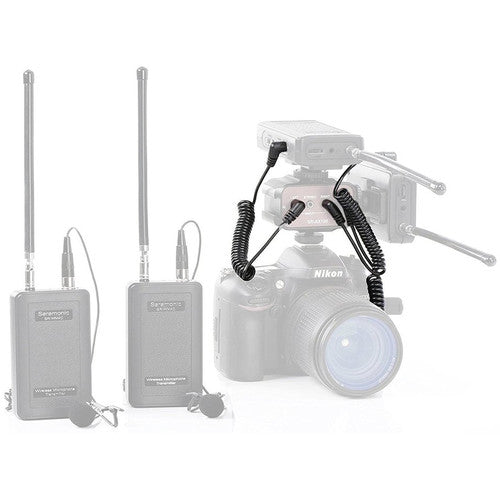 Saramonic SR-CS350 Câbles spiralés TRS stéréo mâle 3,5 mm vers TRS stéréo mâle 3,5 mm (paquet de 2)