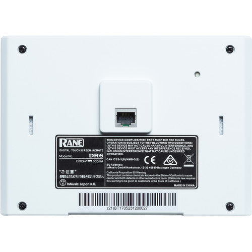 Rane Commercial DR6 Touchscreen Remote Control for Halogen Network Systems