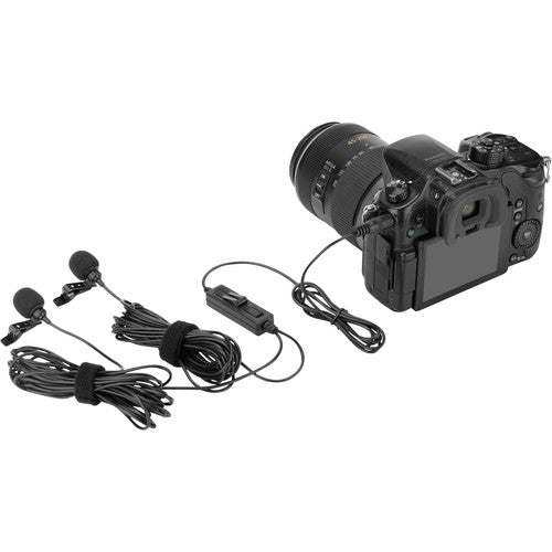 Saramonic LAVMICRO double microphone cravate omnidirectionnel pour appareil photo reflex numérique et smartphone