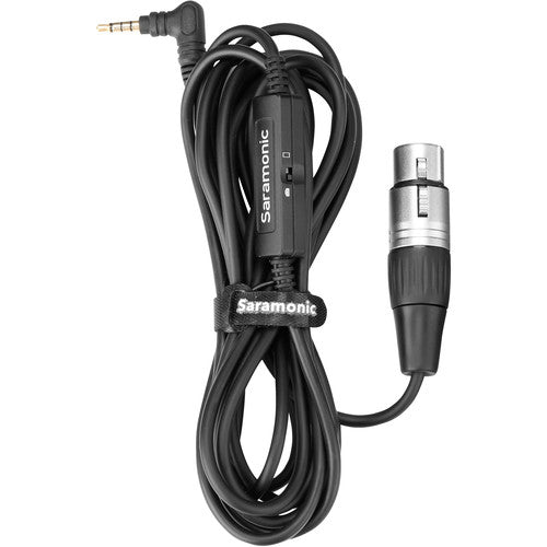 Saramonic SR-XLR35 XLR Female to 3.5mm TRS Microphone Adapter Cable for DSLR Cameras & Smartphones (10')