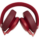 JBL LIVE 500BT Wireless Over-Ear Headphones (Red)