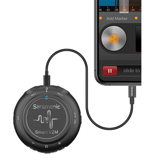 Saramonic SMARTV2M Portable Audio Interface w/ Two Omnidirectional Lavalier Microphones